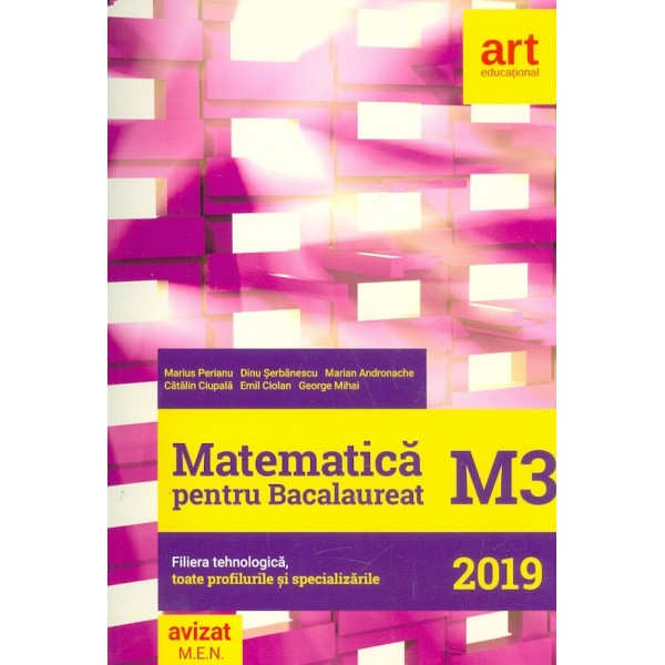 Matematica M3 pentru Bacalaureat 2019. Filiera tehnologica toate profilurile si specializarile