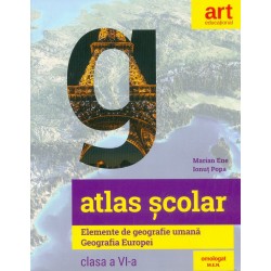 Atlas scolar, clasa a VI-a - Elemente de geografie umana. Geografia Europei
