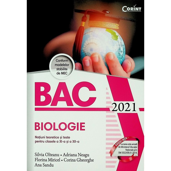 Biologie - Bac 2021 - Notiuni generale si teste pentru clasele a XI-a si a XII-a