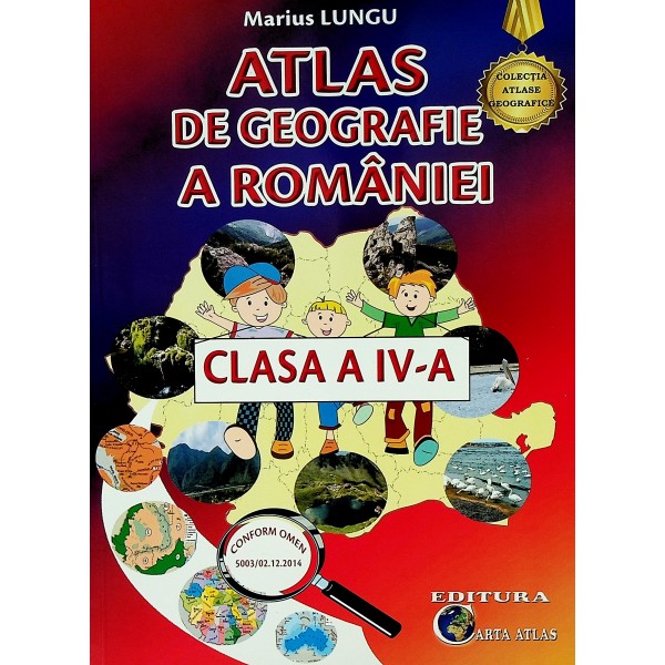 Atlas de geografie a Romaniei, clasa a IV-a