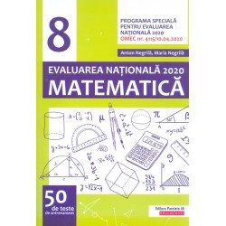 Matematica, clasa a VIII-a - Evaluarea Nationala, 2020. 50 de teste de antrenament
