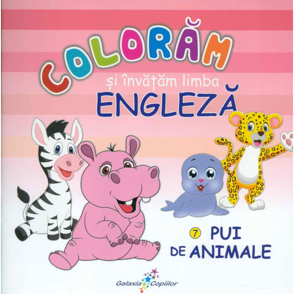 Pui de animale - Coloram si invatam limba engleza