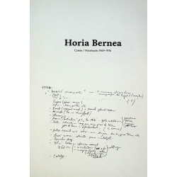 Horia Barnea - Caiete / Notebooks 1969-1976