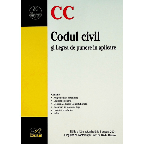 Codul civil si Legea de punere in aplicare