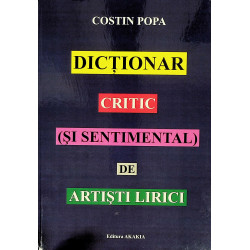 Dictionar critic (si sentimental) de artisti lirici