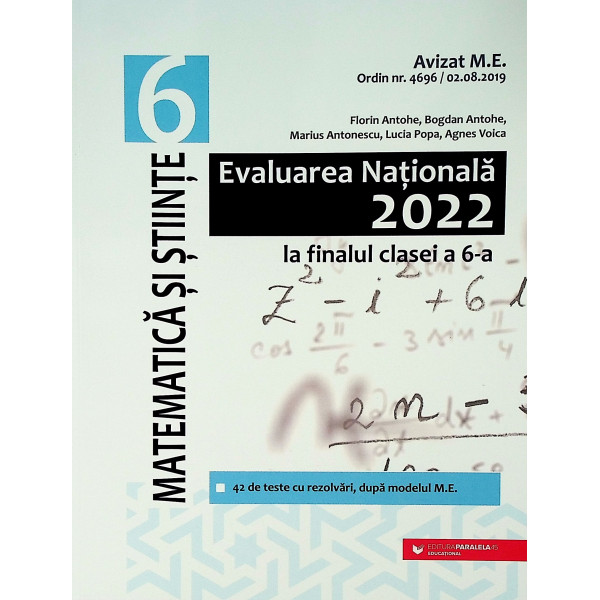 Matematica si Stiinte, clasa a VI-a - Evaluarea Nationala 2022