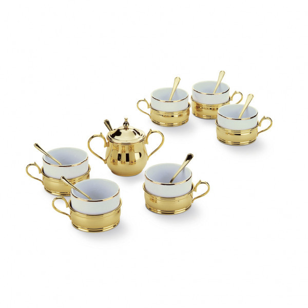 Set de ceai placat cu aur