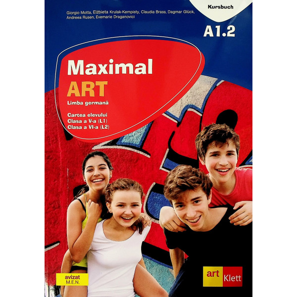 Maximal Art A1.2 - Limba germana, cartea elevului, clasa a V-a (L1), clasa a VI-a (L2) cu 2 CD