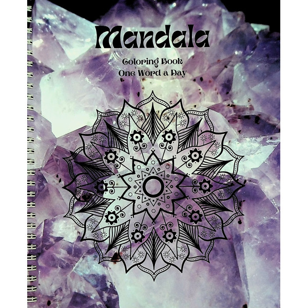 Mandala - Coloring Book. One Word a Day