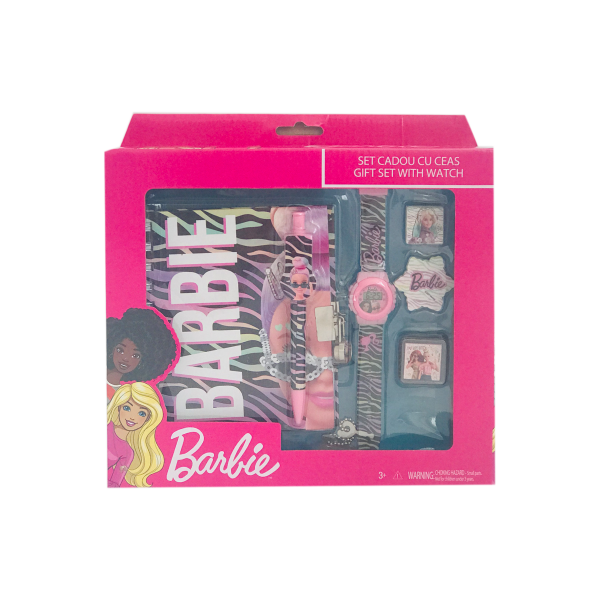 Set cadou cu ceas Barbie
